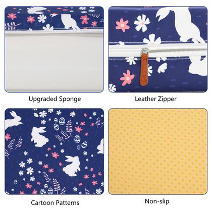 Imagem de Assento elevatório infantil SMZCTYI, alças de segurança antiderrapantes, azul marinho