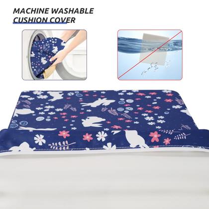 Imagem de Assento elevatório infantil SMZCTYI, alças de segurança antiderrapantes, azul marinho