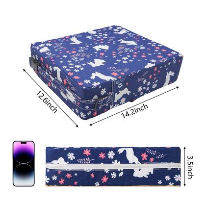 Imagem de Assento elevatório infantil SMZCTYI, alças de segurança antiderrapantes, azul marinho