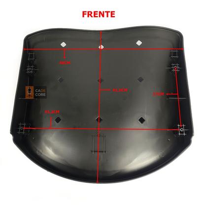 Imagem de Assento em Plastico Preto Ergoplax Iso Polipropileno Fixo Plaxmetal