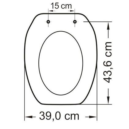 Imagem de Assento em Polipropileno Soft Close para Louça Thema Tupan