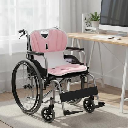Imagem de Assento Ergonômico Estofado Com Apoio Lombar Coluna Postura Correta Portátil Leve Flexível Escritório Cadeirante Home Office