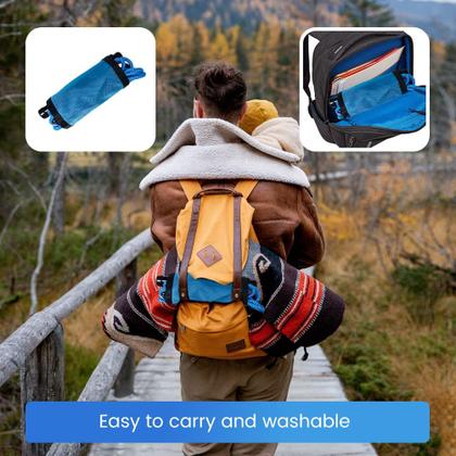 Imagem de Assento giratório ROPECUBE para crianças ao ar livre com cordas ajustáveis, azul