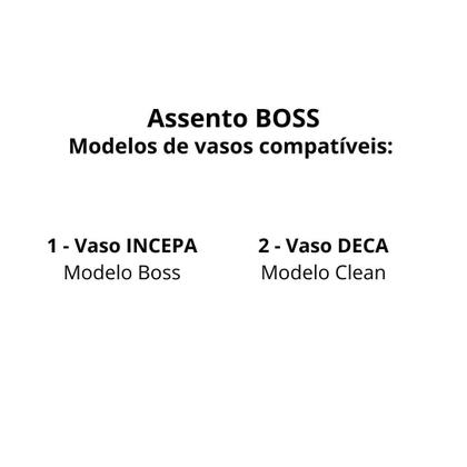 Imagem de Assento incepa boss branco soft close resina termofixo
