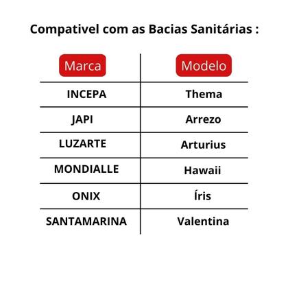 Imagem de Assento incepa thema onix iris astra branco soft close