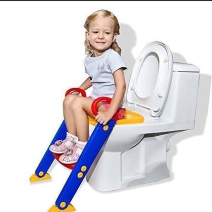Imagem de Assento infantil sanitario troninho com apoio de escadinha