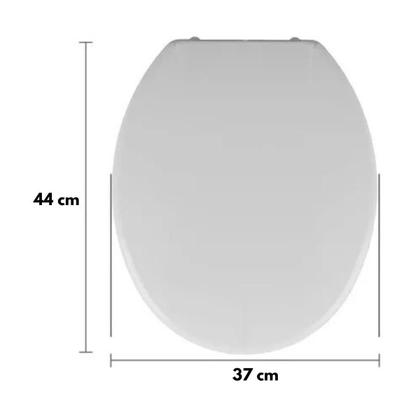 Imagem de Assento Oval Almofadado Branco + Lixeira Branca 8L Click