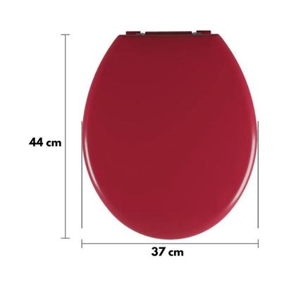 Imagem de Assento Oval Almofadado Vermelho + Lixeira Vermelha 8L Click