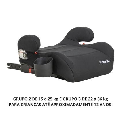 Imagem de Assento Para Auto Booster Com Isofix Kiddo Fika Preto