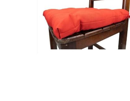 Imagem de Assento Para Cadeira Almofada Futon 1 Verde 1 Vermelha 40X40
