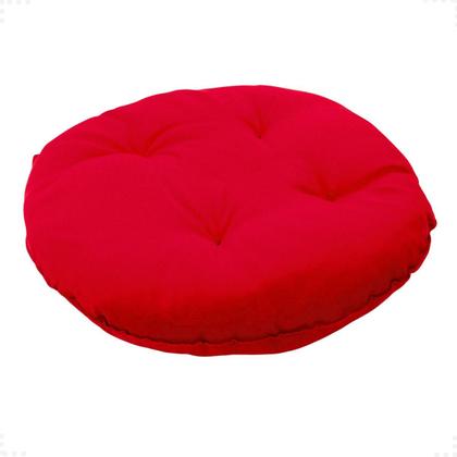 Imagem de Assento Para Cadeira Futon Redondo 30cm Para Banquetas de 35 Cm Futton Com Fitas Para Amarrar