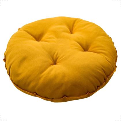 Imagem de Assento Para Cadeira Futon Redondo 30cm Para Banquetas de 35 Cm Futton Com Fitas Para Amarrar