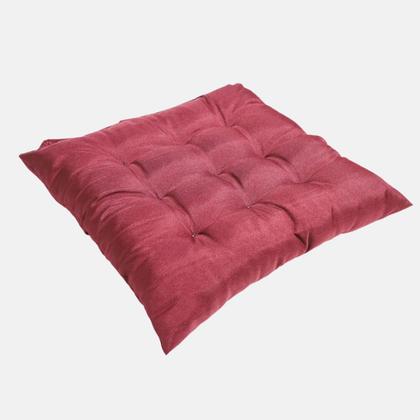 Imagem de Assento Para Cadeira Futton Maio C/Fitas Para Amarrar Em Bancos Banquetas Cadeiras Pallets Sofá 40x40cm Futon Com Diversos Modelos