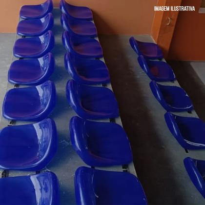 Imagem de Assento Para Estádio Banco Cadeira Concha PP-7 Proteção UV Laranja
