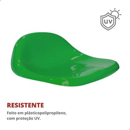 Imagem de Assento Para Estádio Banco Cadeira Concha PP-7 Proteção UV Verde