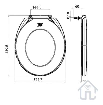 Imagem de Assento Para Privada Oval Celite Branco Ref: 2385