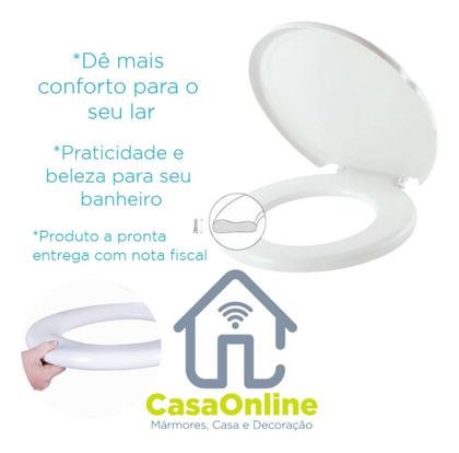 Imagem de Assento Para Privada Oval Celite Branco Ref: 2385