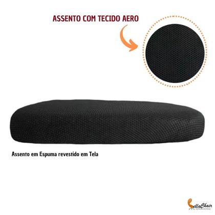 Imagem de Assento para Reformar Cadeira de Escritório Ref 4001511 BELLA CHAIR Secretária Belize Tela Mesh Compatível com Pc Top Elite Begonia Office Top