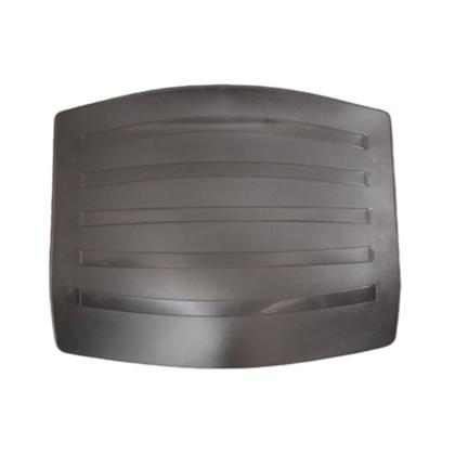 Imagem de Assento Plástico Preto Cadeira Fixa Tipo Iso Empilhavel