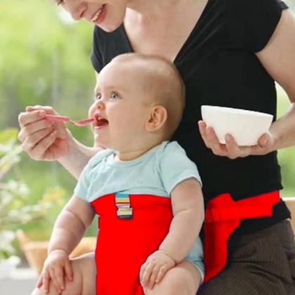 Imagem de Assento portatil ajustavel infantil para alimentacao cadeirinha com cinto refeicao viagem