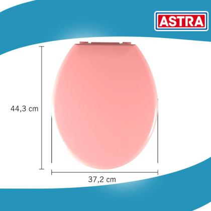 Imagem de Assento Privada Macio Almofadado Tampa Vaso Sanitário Universal Oval Diversas Cores Coloridas Astra