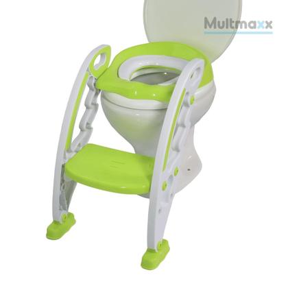 Imagem de Assento Redutor Troninho Infantil com Escada para Vaso Sanitário Multmaxx