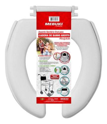 Imagem de Assento Sanitário Almofadado Aberto Cadeira De Banho Mebuki