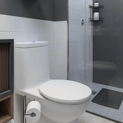 Imagem de Assento Sanitário Almofadado Astra Click Branco