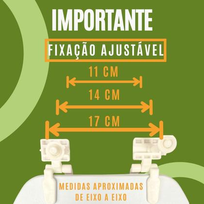 Imagem de Assento Sanitário Almofadado C/ Tampa de Vaso Universal Branco