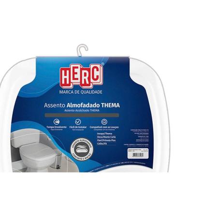 Imagem de Assento Sanitario Almofadado Herc Retangular Branco2395
