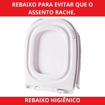 Imagem de Assento Sanitário Almofadado Retangular City Para Vaso Celite 1.6gpf 6.0lpf
