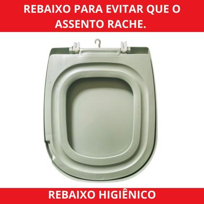Imagem de Assento Sanitário Almofadado Retangular Ibiza Para Vaso Incepa 1.6gpf 6.0lpf