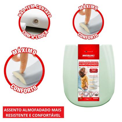 Imagem de Assento Sanitário Almofadado Retangular Smart Para Vaso Celite 1.6gpf 6.0lpf