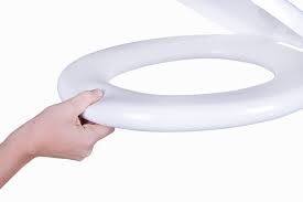 Imagem de Assento Sanitário Anturius Bege Claro Tampa para Vaso Luzarte Almofadado