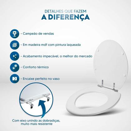 Imagem de Assento Sanitário Avalon Cinza Quartzo (Cinza Escuro) para vaso Ideal Standard