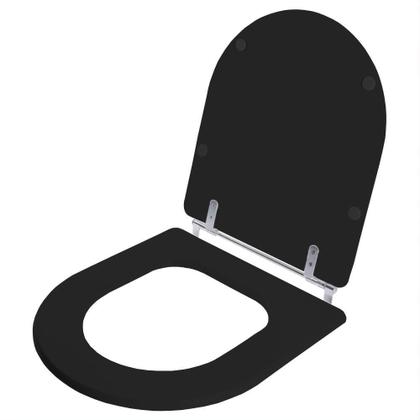 Imagem de Assento Sanitario Calypso Preto para Vaso Incepa