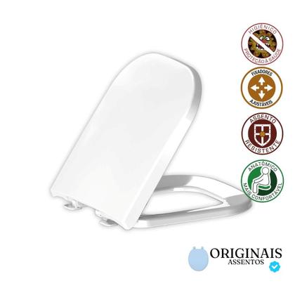 Imagem de Assento Sanitário Celite Elite Tupan Soft Close Polipropileno Anatômico com Fechamento Suave e Resistente