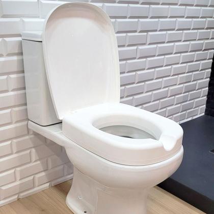 Imagem de Assento Sanitário Elevado Retangular Mebuki - 7,5cm