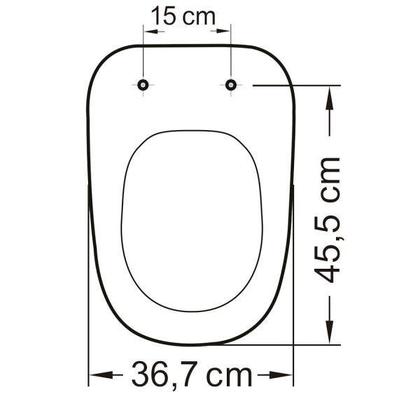 Imagem de Assento Sanitário em Polipropileno para Louça Monte Carlo Soft Close Tupan