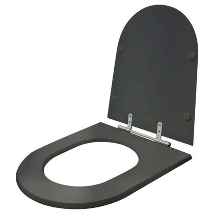 Imagem de Assento Sanitário Ezedra Cinza Quartzo para vaso Ideal Standard