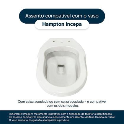 Imagem de Assento Sanitario Hampton Branco para vaso Incepa