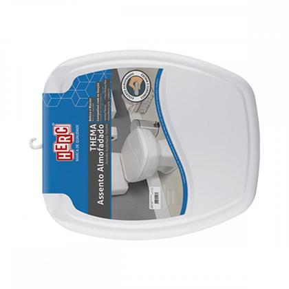 Imagem de Assento Sanitario Herc ''Almofadado'' Cinza Claro Retangular 2396