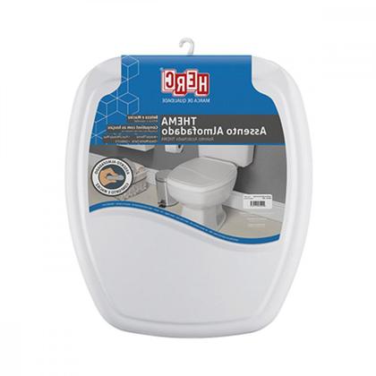 Imagem de Assento Sanitario Herc ''Almofadado'' Cinza Claro Retangular 2396