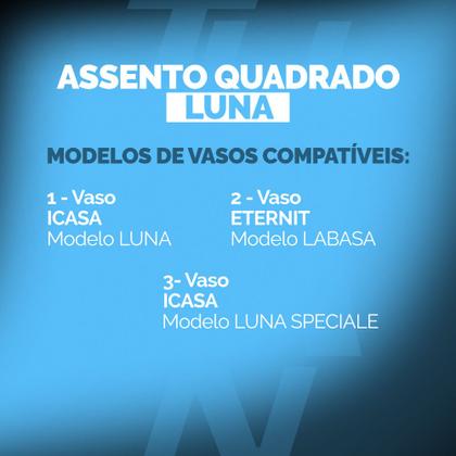 Imagem de Assento Sanitário Icasa Luna Specialle Tupan Palha  Tampa Vaso Soft Close com Proteção Antimicrobiana Duraguard em Polipropileno para Bacia Firenze