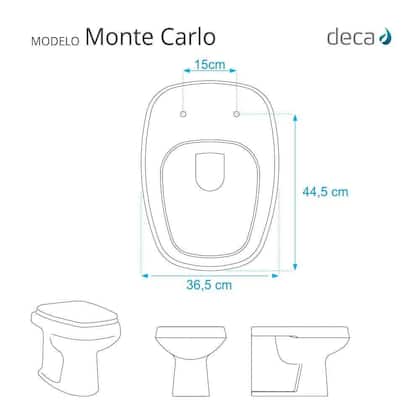 Imagem de Assento Sanitário Monte Carlo Azul Para Vaso Deca