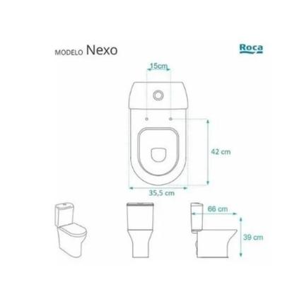Imagem de Assento Sanitário Original Soft Close Nexo Br Roca