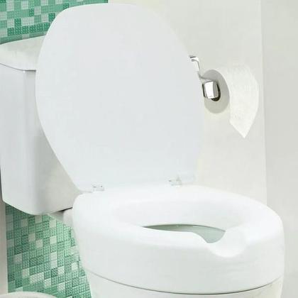 Imagem de Assento Sanitário Oval Almofadado Elevado 7,5cm Oriane para Vaso Ideal Standard 1.6gpf 6.0lpf