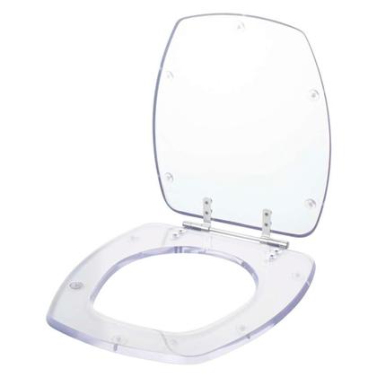 Imagem de Assento Sanitario Poliester Acrilico Transparente Thema para Vaso Incepa 6lpf