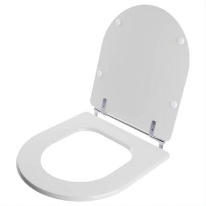 Imagem de Assento Sanitário Poliéster Calypso Cinza Platina para vaso Incepa