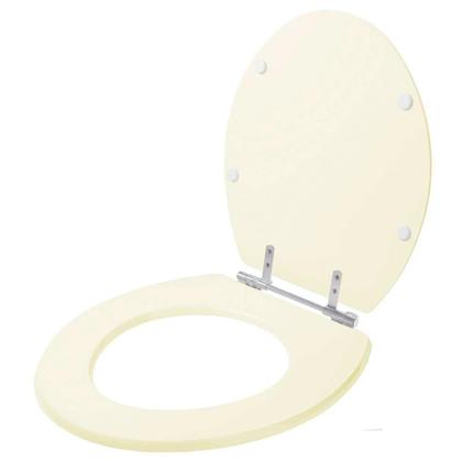 Imagem de Assento Sanitario Poliester Convencional Oval Palha (Bege Claro) para vaso Icasa